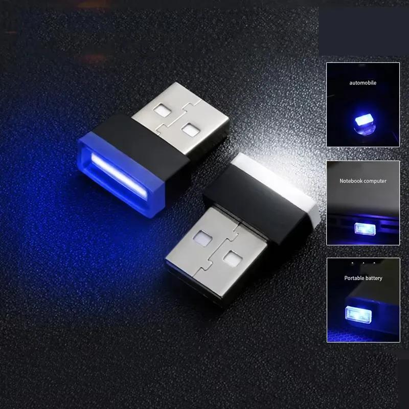 Mini Car Interior Ambient Lights Atmosphere Lamp USB LED Car Lights PC Car Decoration Light Plug and Play Decor Lamp Lighting