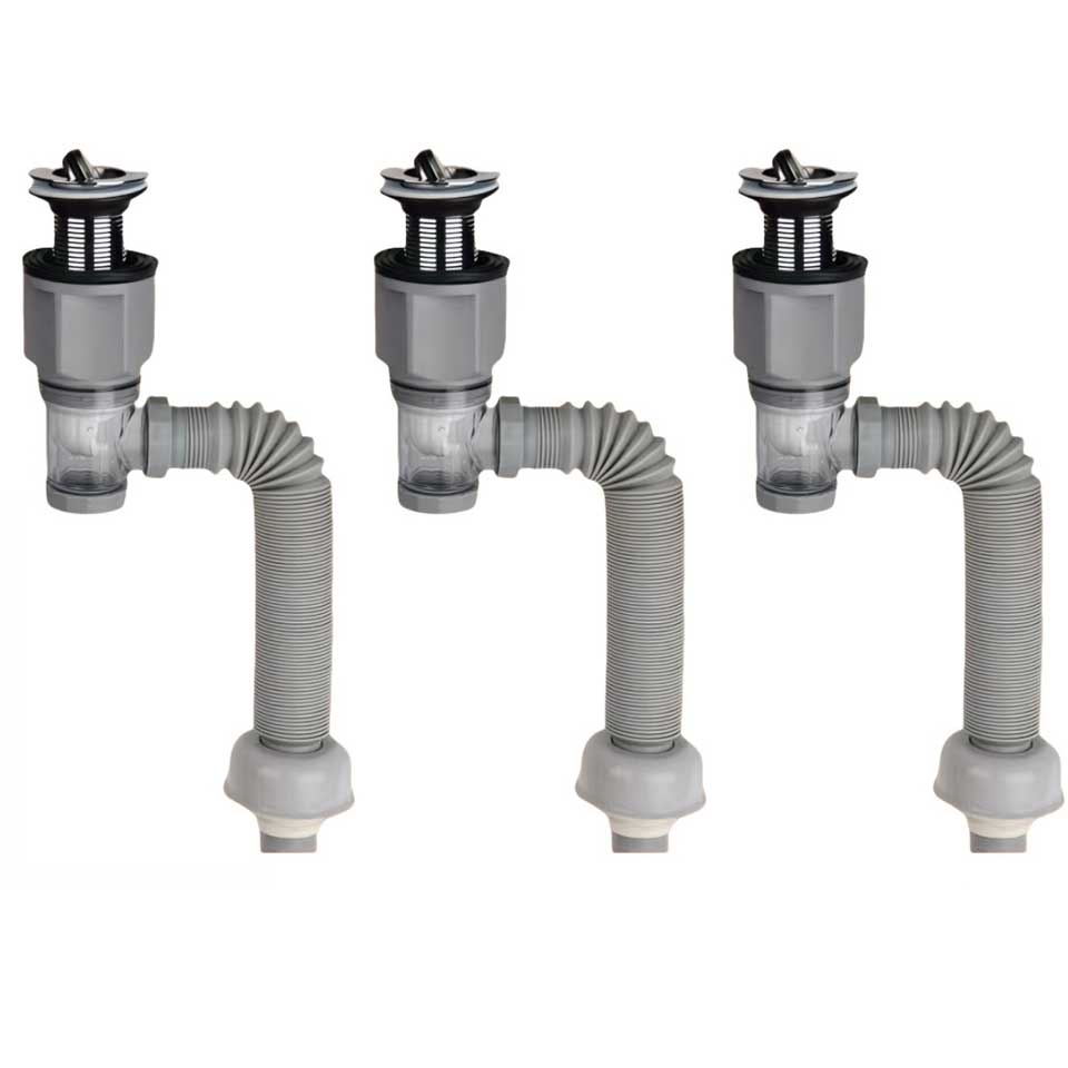1-3PCS Multi Functional Universal Drain Hand Wash Basin Drain Pipe Basin Drain Pipe Non Adhesive Kitchen Drain Extension Pipe