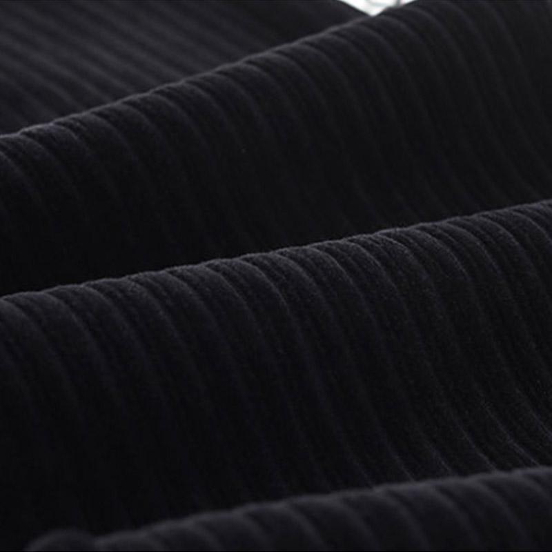 Winter Plus Velvet Corduroy Wide-leg Pants Women's High Waist Drape Thickened Women's Trousers Straight Loose Large Size Pants