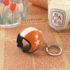Multicolor Gifts Motorcycle Key Holder Car Key Ring Auto Decoration Pendant Safety Helmet Keychain
