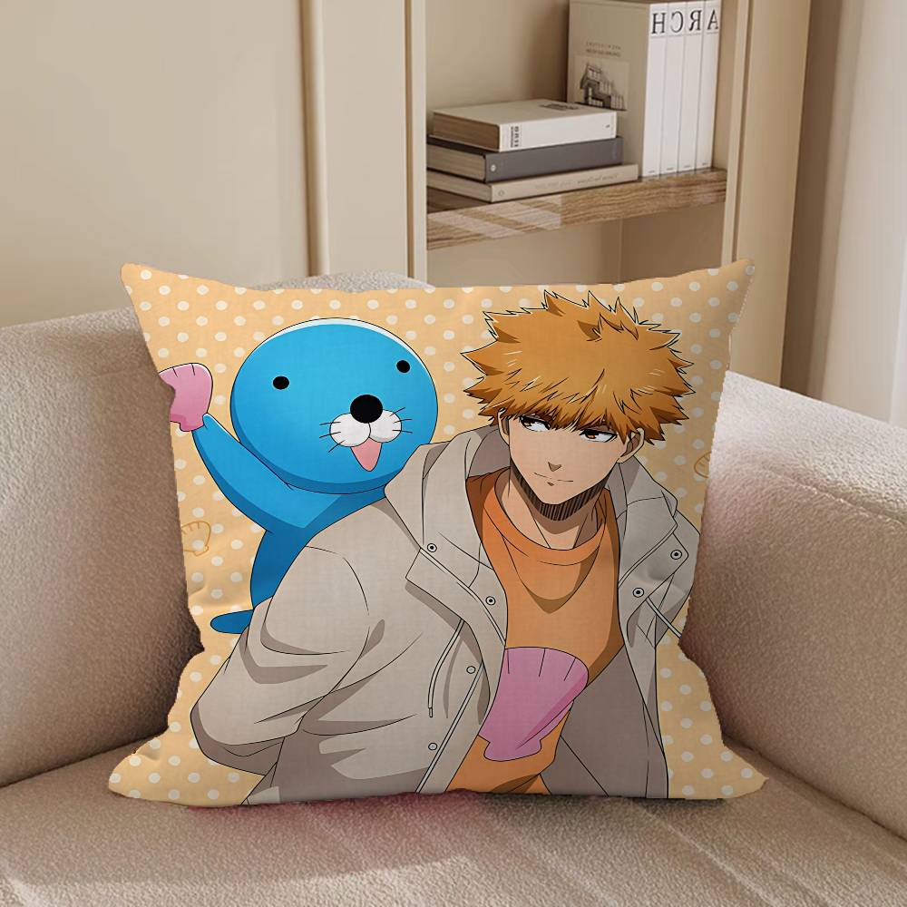 RensukeS ANIME K-kunigami Decorative Room Aesthetics Pillow Case Home Decor Bedroom Sofa Bed Couch Pillow Cover 45x45