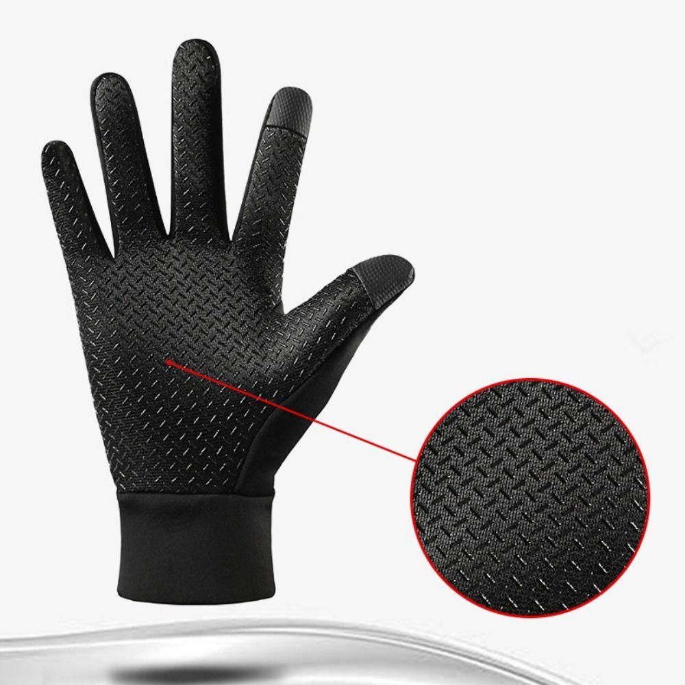 Waterproof Full Finger Gloves Anti-Slip Riding Protective Mittens Cold-proof Gloves  Outdoor