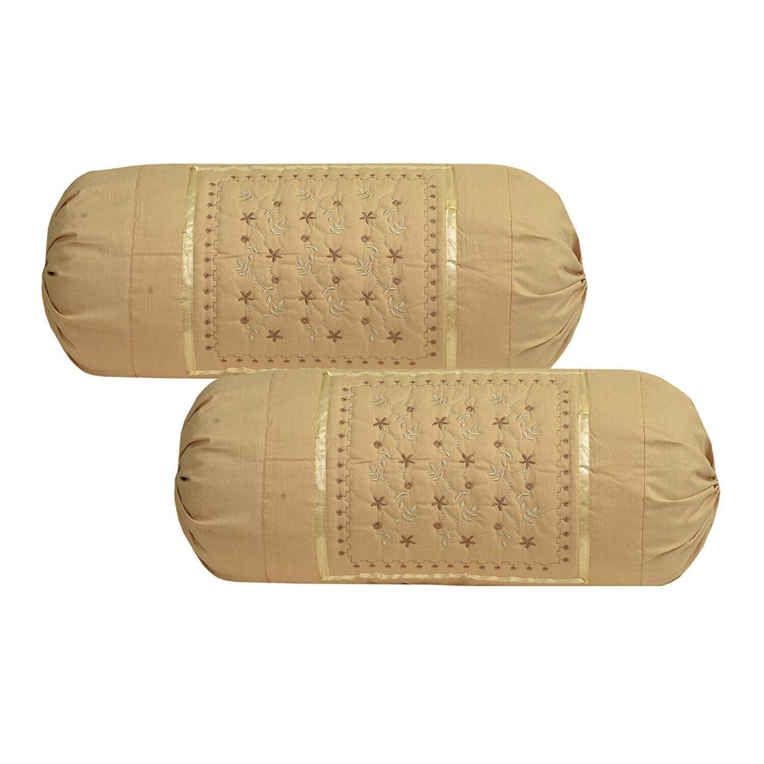 

@ Красивий Бавовняний Бежевий Колір Кругла Наволочка Набір З 2 шт h610 Zr679-60%Знижка