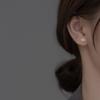 Zircon Stud Earrings - Cloud-shaped Rose Heart Earrings for Women. High-end, Versatile Ear Accessories with A Touch of Sophistication and Luxury.