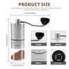 Manual Coffee Grinder Stainless Steel Hand Coffee Mill Hand Cranked Grinder Coarseness Adjustable Household Coffee Crusher