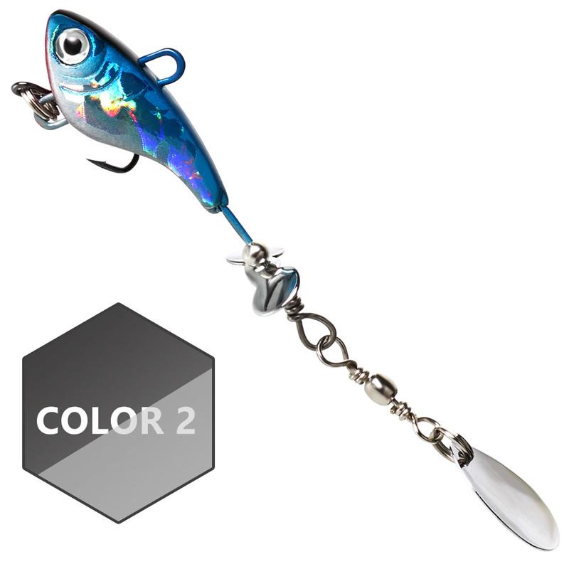 Angelköder, Minnow-Löffel, geistig, ideal, Barsch, Forelle, Barsch, Rotation, zusammengesetzte Pailletten, 3D-Auge, Likelife