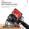 45°Adjustable Angle Grinder Holder Cutting Machine Slotting Bracket for 100 125 Grinder Cutting Machine Stands Angle Mill Tool