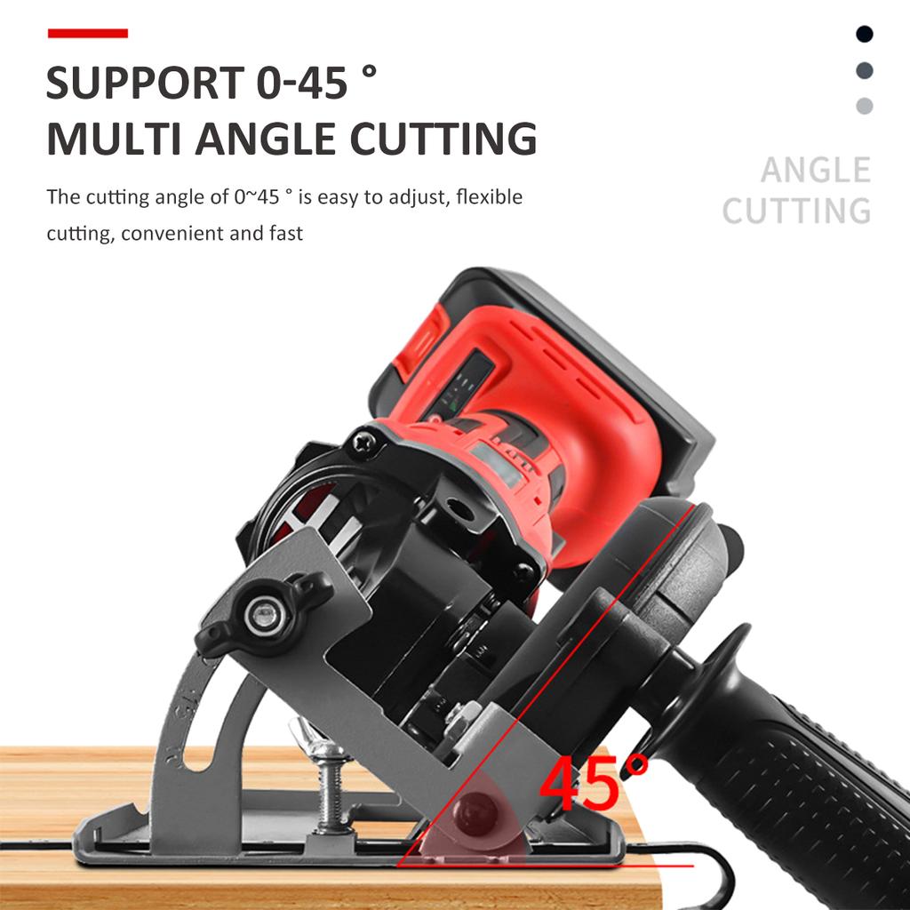 45°Adjustable Angle Grinder Holder Cutting Machine Slotting Bracket for 100 125 Grinder Cutting Machine Stands Angle Mill Tool