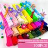 100pcs 30cm Chenille Stems Stick Cleaners Kids Educational Toys Handmade Colorful Chenille Stems Pipe for DIY Craft Supplies
