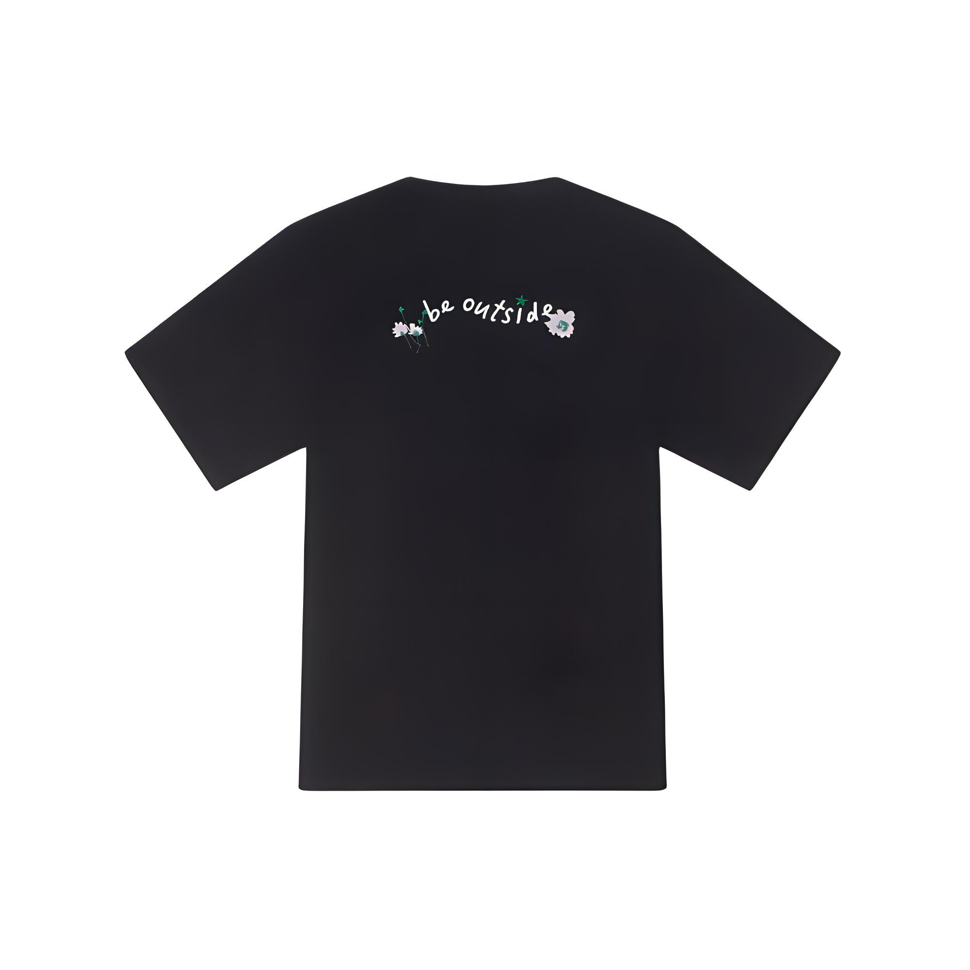 

New Converse Regular T Shirt Women s Black 10027223-A03 M