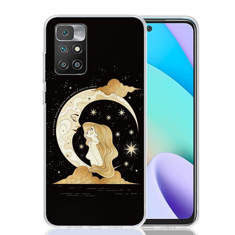 Witches Moon Tarot Mystery Totem Phone Case For Xiaomi Redmi 12C 13C 14C 12 13 10 10A 10C 9 9A 9C 9T 8 8A 7 7A 6 6A K70 K60 K40