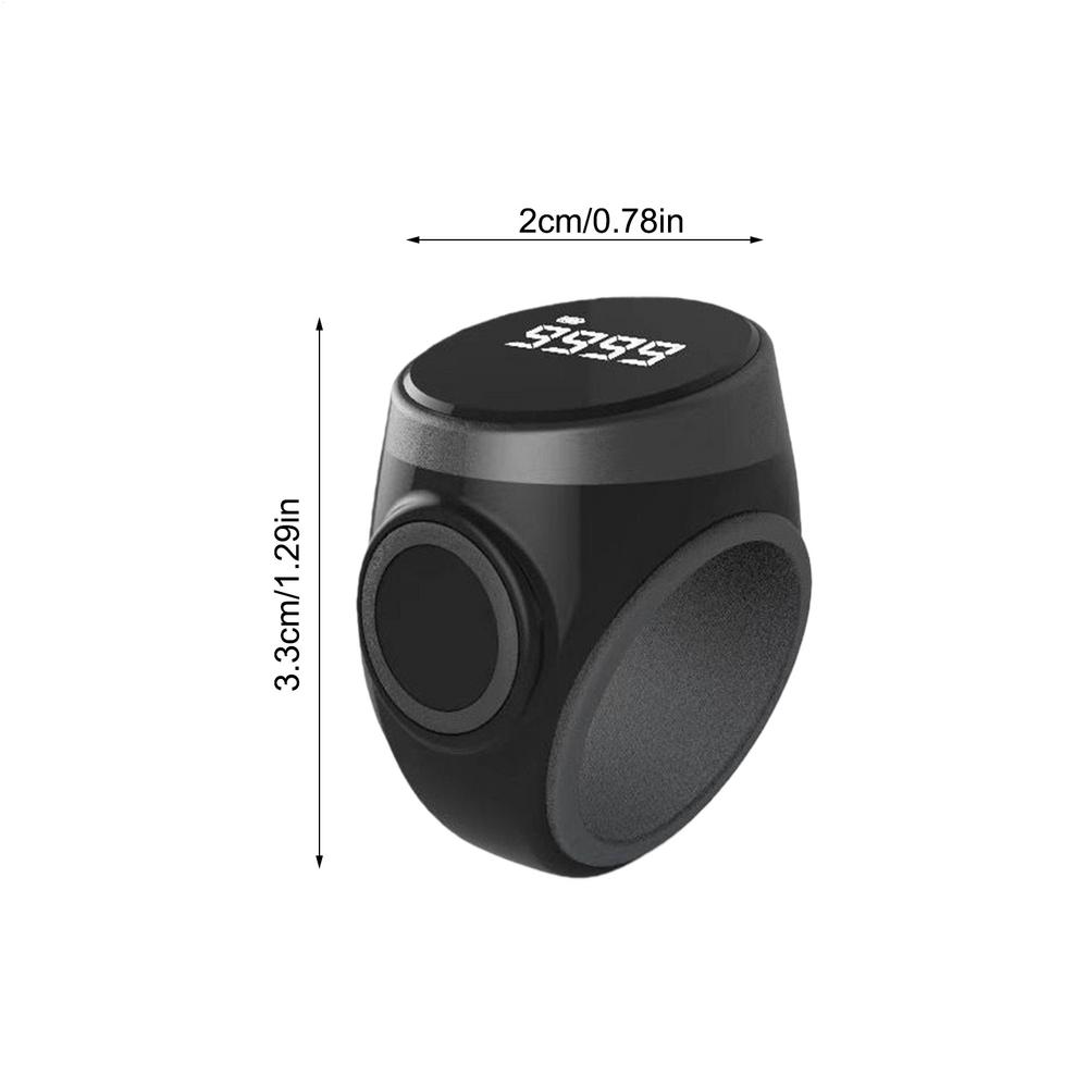 

Finger Clicker Touch Control Rechargeable Gadget Digital Tally Counter For Indoor Outdoor Walking Golf Math Classroom Exercise чорний