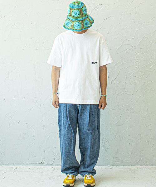 Gran Turismo White Back Logo Colored Flower Seoul Night T-Shirt White/48(M)