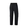 Li Ning Fitness Series Loose Woven Logo Letter Sports Long Pants Men Bottoms Black AYKV227-3