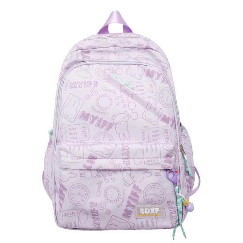 Spring new student backpack female college style schoolbag fresh and cute graffiti primary and secondary school schoolbag