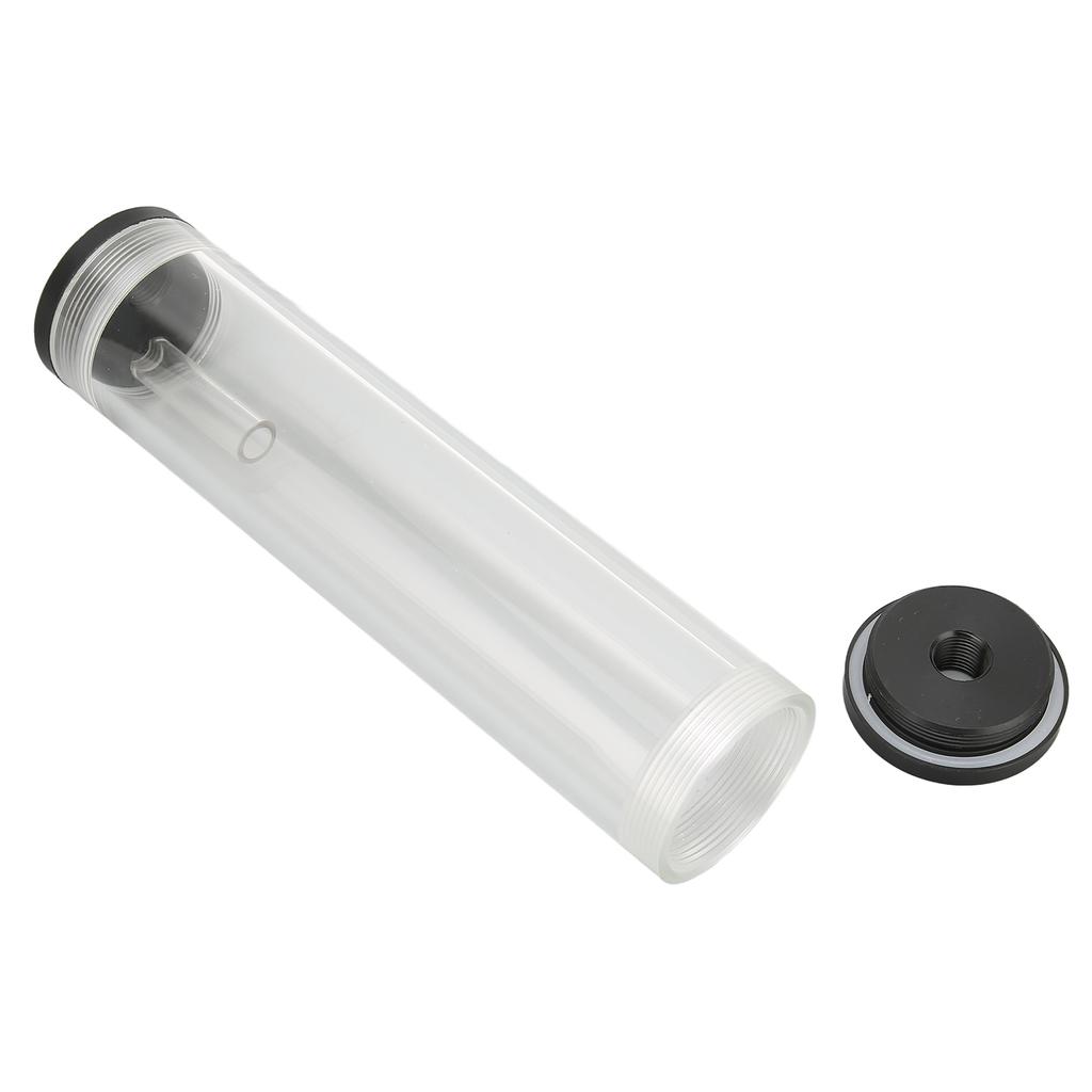 Water Cooling Tank 50mm Diameter G1 4 Thread Acrylic CPU Water Cooler Kits with L Shaped Buckle Screws for PC Computer