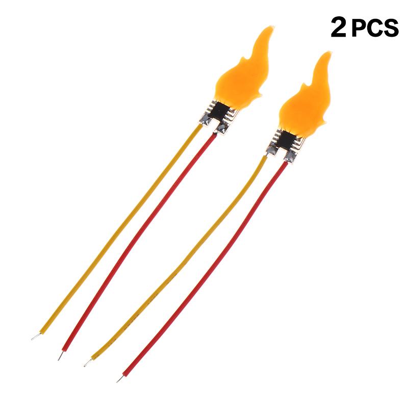 2/4/6Pcs 3.2V/3.7V/5V Flame Lamp Circuit Board Simulation Led Candle Lamp Circuit Board Flickering Flame Decoration Lights