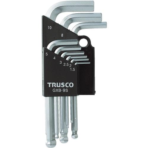 TRUSCO Ball Point Hex Wrench Set, 9 Pieces, GXB-9S