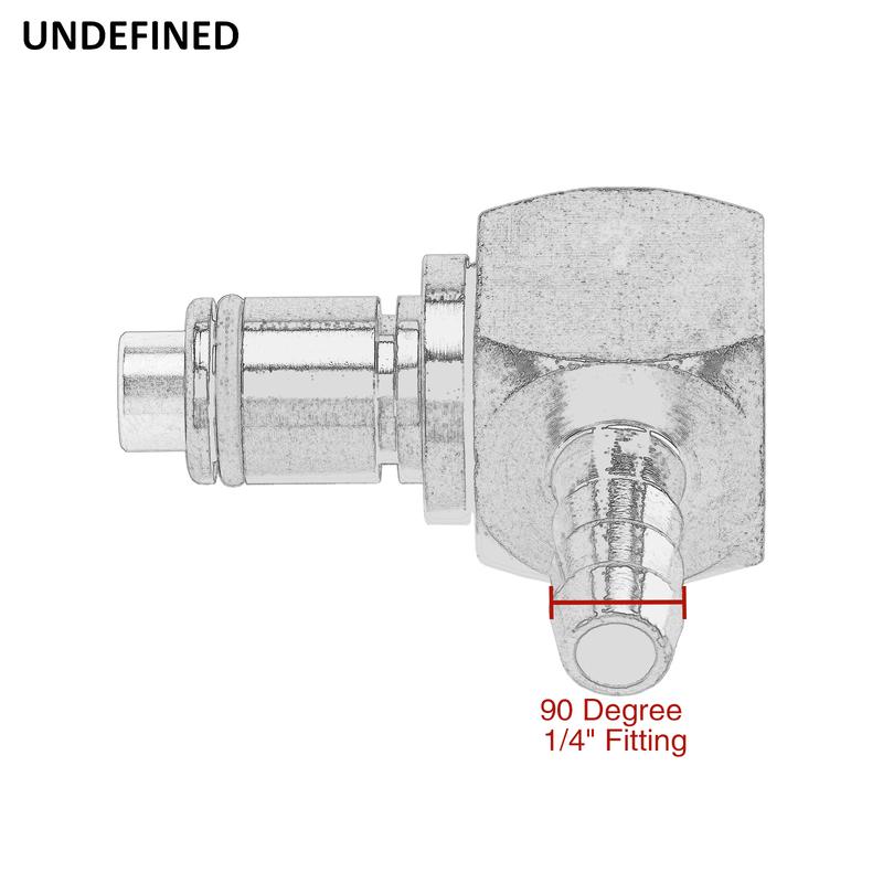 For Ducati 996 BMW R1200GS Triumph 1/4“ 5/16" 3/8“ Male 90 Degree Gas Fuel Line Hose Quick Release Disconnect Coupling Coupler