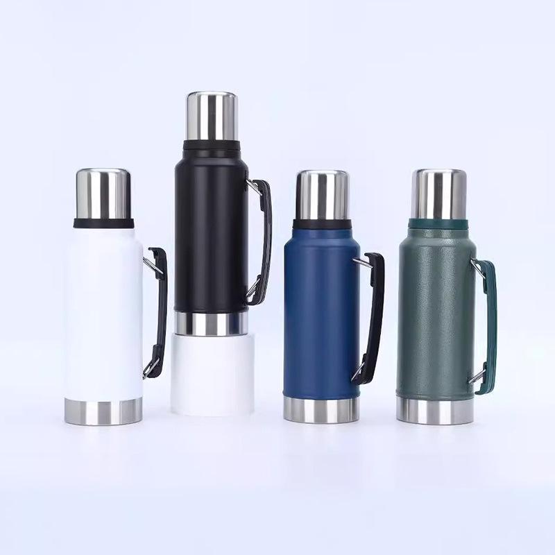 304 Stainless Steel Insulated Travel Pot, Large Capacity Portable Sports Water Bottle for Outdoor Mountaineering
