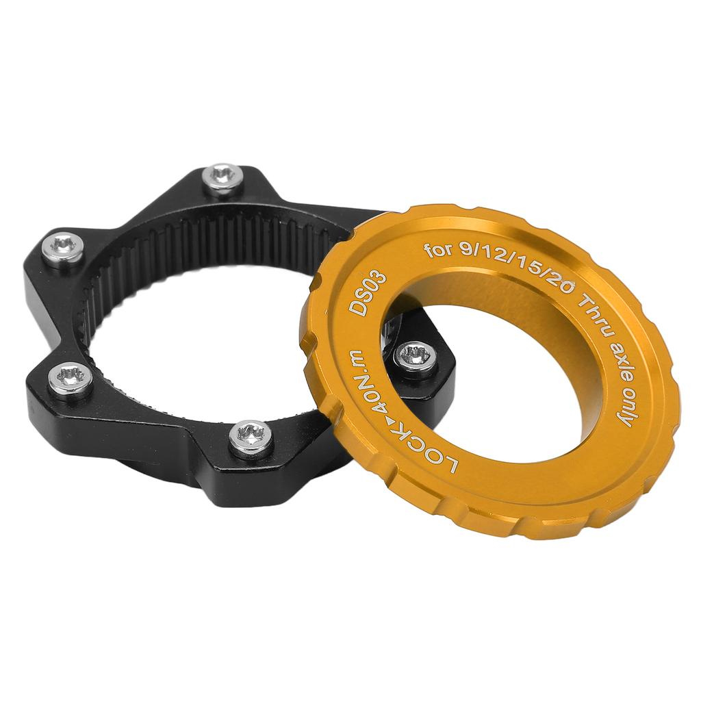 MEIJUN Centerlock auf 6-Loch-Befestigungsadapter Sicherungsring Aluminiumlegierung Achsnabenadapter für Steckachsennabe