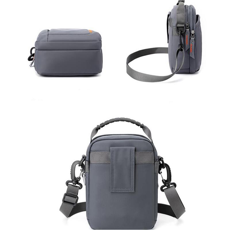 Männliche kleine Umhängetasche, Herren-Sling-Umhängetasche, wasserabweisend, für Telefon, Tablet, Business, Büro, Schule