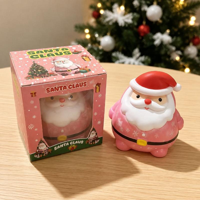 Christmas Squeezable Santa Claus Toys Slow Rebound Colorful Soft  Goods for Kids Stocking Fillers Gifts