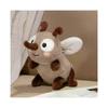 (20cm)Jouets Peluches Moustiques d'Été Uniques 13/20/30cm Mignons Insectes en Peluche avec Visage Furieux Poupées Moelleuses pour Décoration de Chambre Cadeaux d'Anniversaire pour Enfants-xj