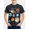 Kids Clothes Summer Short Sleeves Tops Space Astronaut 3D Print T-Shirts Outdoor Fashion Street Style Children's Boy's Clothing