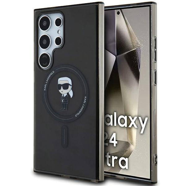 Karl Lagerfeld Klhms24Lhfcknok S24 Ultras928 Czarny/Black Hardcase Iml Ikonik Magsafe