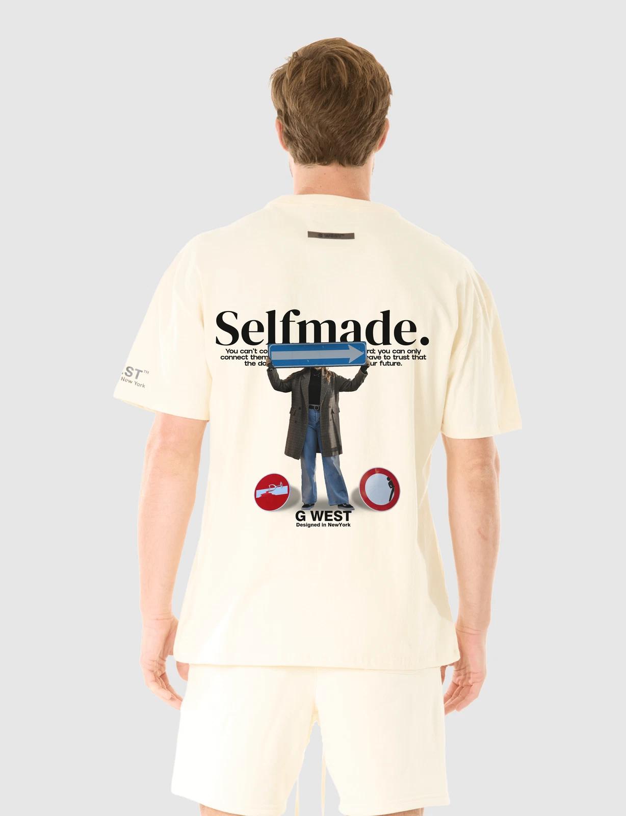 G WEST SELF MADE T-SHIRT - CLOUD CREAM 2XL