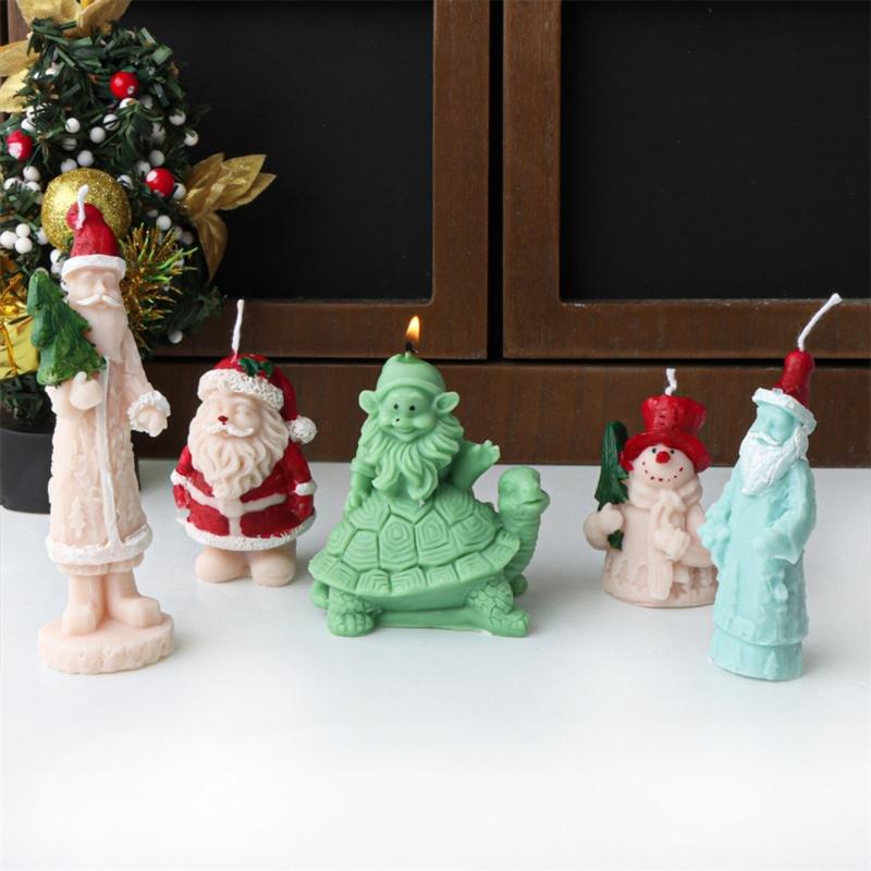 Stylish Handmade Soap and Candle Crafting Christmas Silicone Mould Flexible Home Decoration Supplies for Art Projects