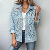 GMXIA Damska Moda Casual Jesień Zima Bluzki i Koszule z Długim Rękawem z Kołnierzykiem POLO