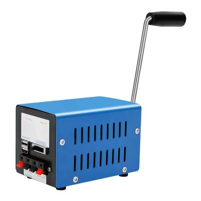 Portable USB Manual Emergency Generator, Multifunction High-Power 20W 28V, W/ Handle, for Outdoor Camping&survival Activities