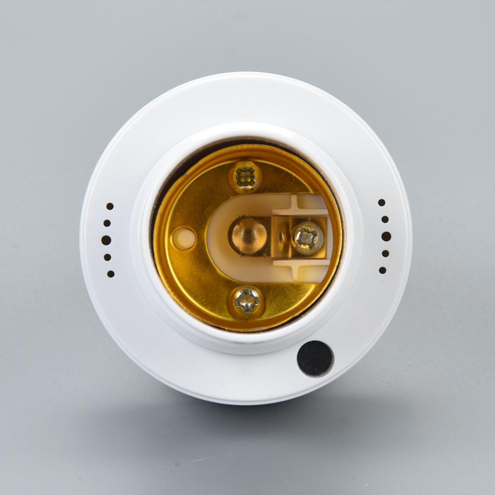 E27 Radar PIR Human Induction Motion Sensor 360 Degrees LED Night Lamp Socket Base AC 85-220V Delay Time Adjustable Switch