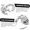 2 Pcs Car Scorpion Stickers Metal Decals for Vehicle Door Window Decor 3D Adhesive Car Body Emblems Scratch Cover Durable