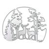 5 Pcs Christmas Tree Cutting Dies Embossings Stencils Christmas Metal Die Cuts for DIY Scrapbooking Card Decoration