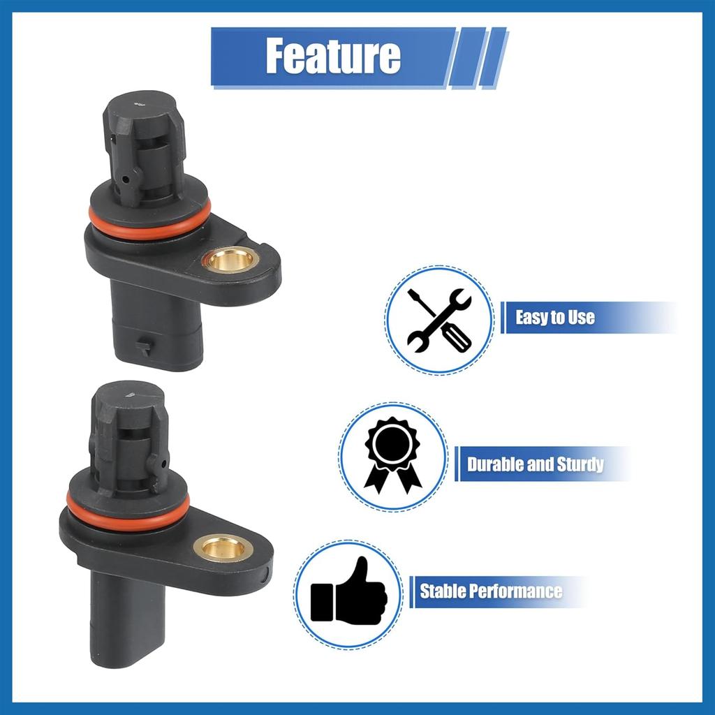 2pcs Car Cam Camshaft Position Sensor Replacement No.55565708/55565709 for Chevrolet Aveo 1.6L L4 2009-2011 for Chevrolet Aveo5 1.6L L4 2009-2011