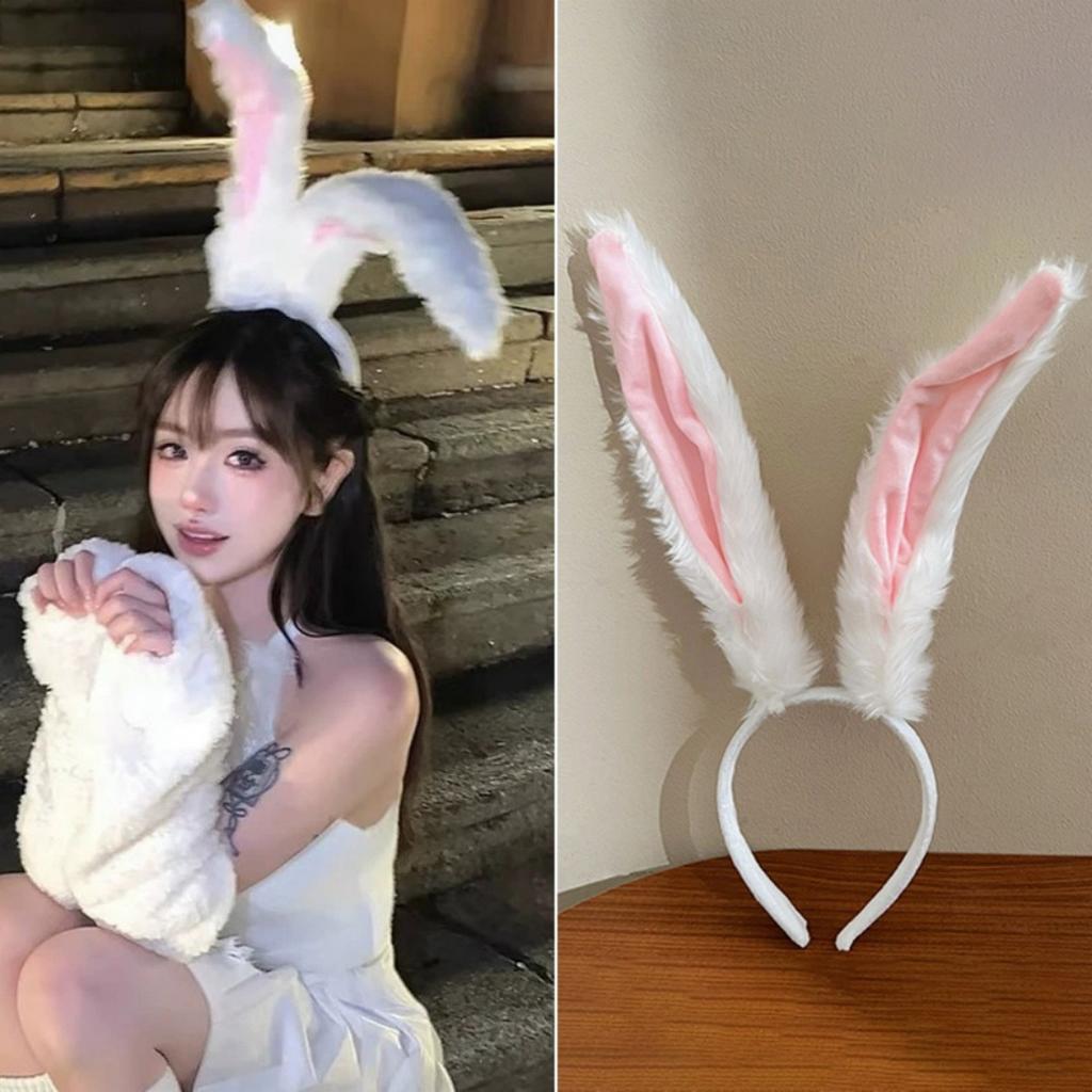Oversized Rabbit Ears Headband Plush Beast Ears Hair Accessories Rabbit Girl Dress Up Headband Cute Headgear