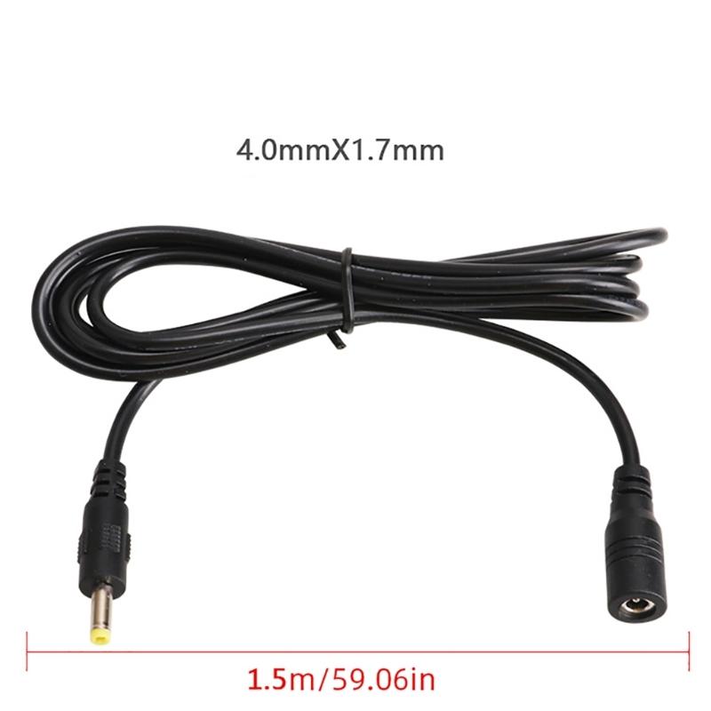 DC4.0x1.7mm Verlängerungskabel Netzteilkabel Geeignet für LED-Streifen, Kameras und mehr