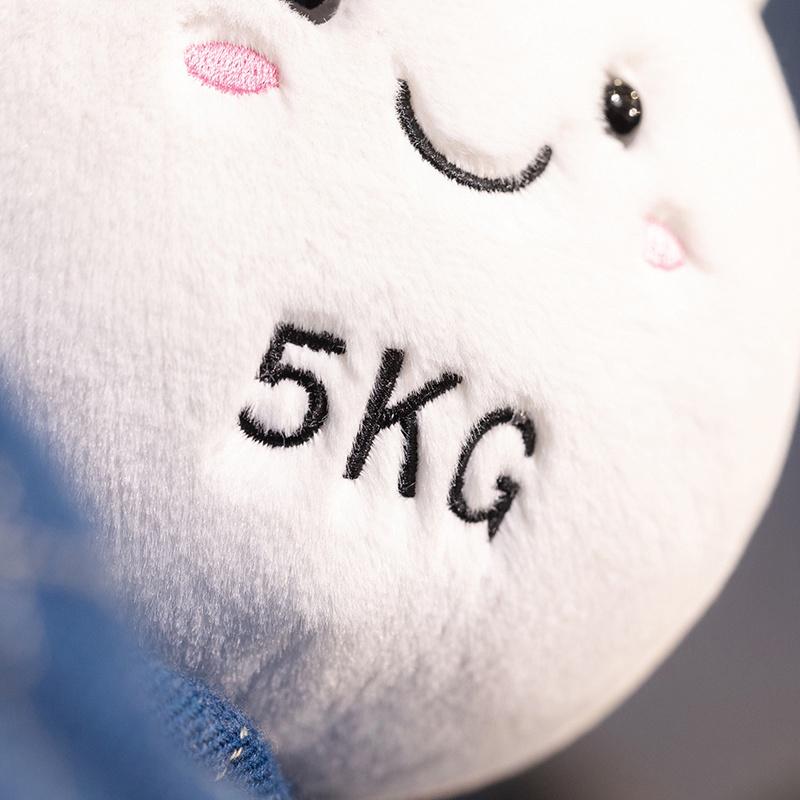Cartoon Anime Creative Fitness Equipment Dumbbell Dolls Kawaii Kettle Bells Stuffed Plush Toys Children's Handmade Dolls Gifts