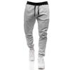 European & American Sports Pants: Men's Fitness Jogging Trousers for Spring/Autumn - Solid Color Fashion Casual Wear