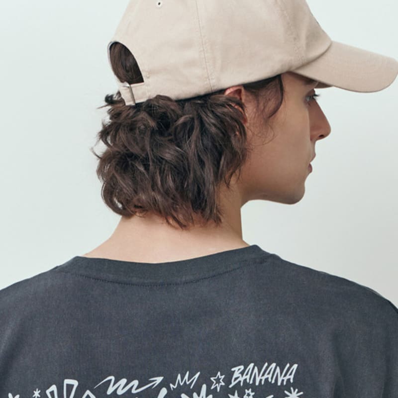 Bananasisters Today Lettering Washed Ball Cap Beige