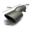 Rear Stainless Steel Exhaust Muffler End Tail Pipe Outlet Tips For Honda Civic 10th Gen 2016 2017