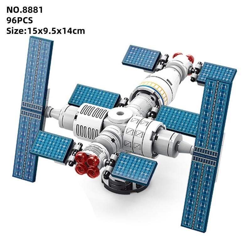 Space Aviation Manned Rocket Model Building Blocks Aerospace Station Bricks City Construction Toys for Kids Children Boys