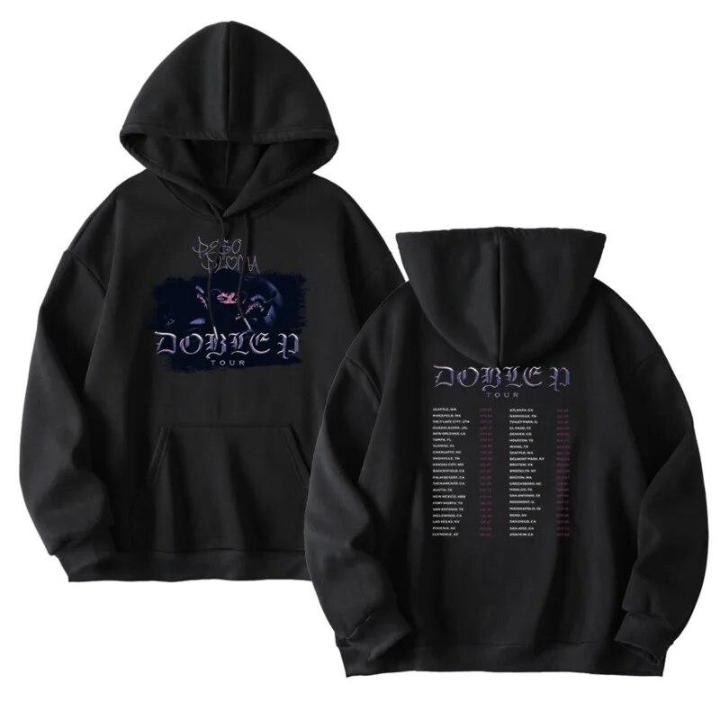 

Толстовка унисексPeso Pluma DOBLE P The Tour Merchandise Толстовка Зимняя толстовка Милая уличная толстовка с длинными рукавами
