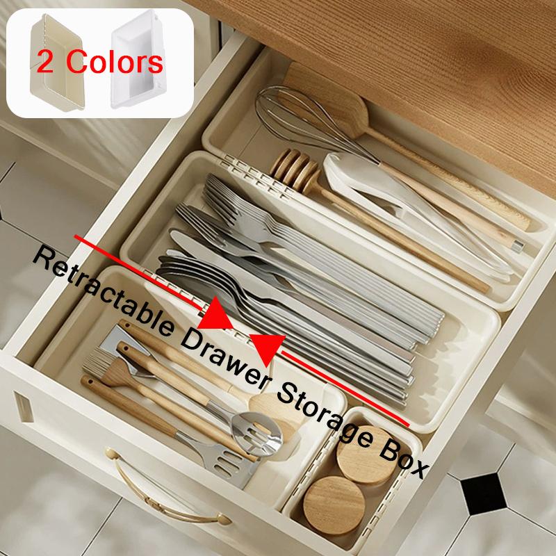 1PC Drawer Organizer Expandable Utensils for Kitchen,Can Be Used for Cutlery, Retractable Drawer Storage Box/cajas Organizadoras