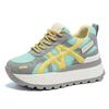 2026 autumn new inner heightening platform casual dad shoes lace-up wedge small single shoes heightening student shoes women's shoes