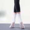Sports Socks, Women's Lace Mid-calf Socks, Professional Anti-slip Yoga Socks, Heart-shaped Strawberry Cherry Fruit Pilates Socks