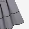 ZANZEA Women Short Sleeve Blouse and Long Skirts Summer Two Piece Suit Sets